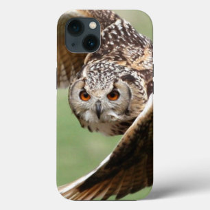 Etui iPhone 13 Hibou grand-duc en vol