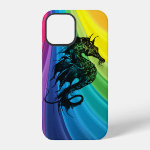 Coque iPhone 12 Hippocampe sur étui pour iPhone Case-Mate Rainbow