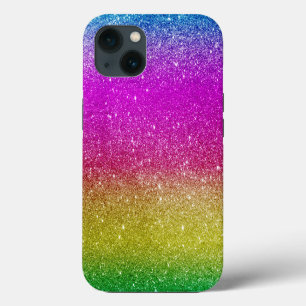 Etui iPhone 13 Hipster mignon rose brillant Parties scintillant M