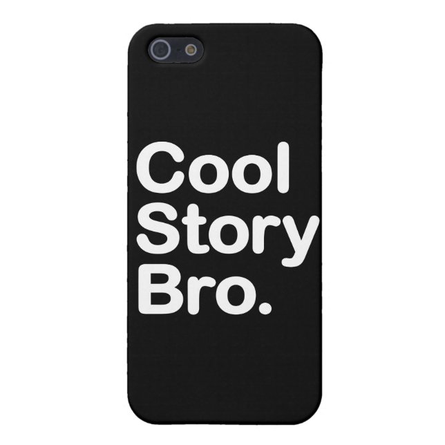 Coque iPhone Histoire fraîche Bro (Dos)