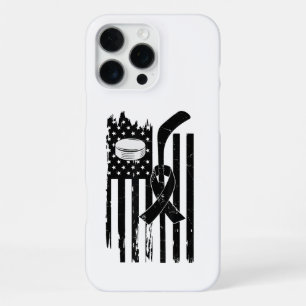 Coque iPhone 16 Pro Max Hockey Ruban Rose Sensibilisation Cancer Sein Spor