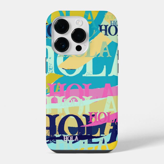 Coque iPhone Hola colorée Abstraite (Verso)