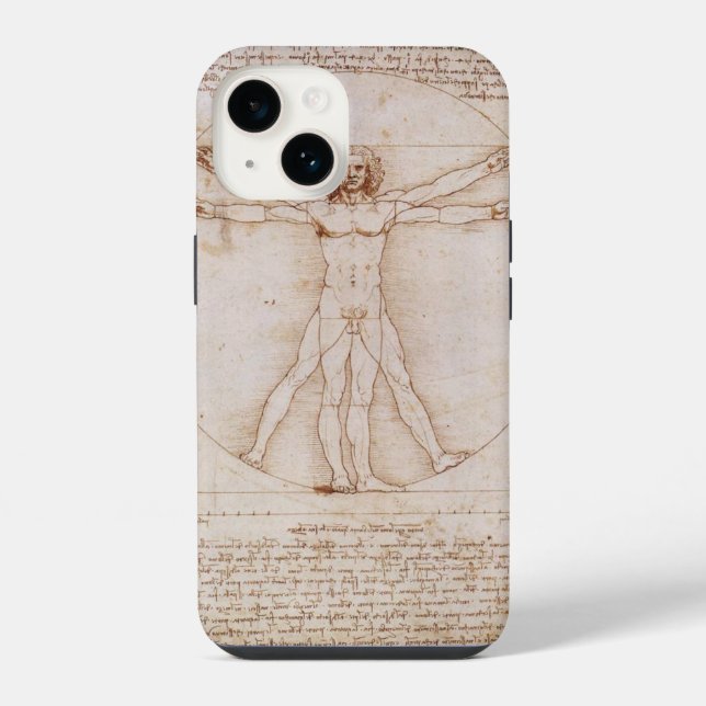 Coque iPhone Homme de Vitruve (Verso)