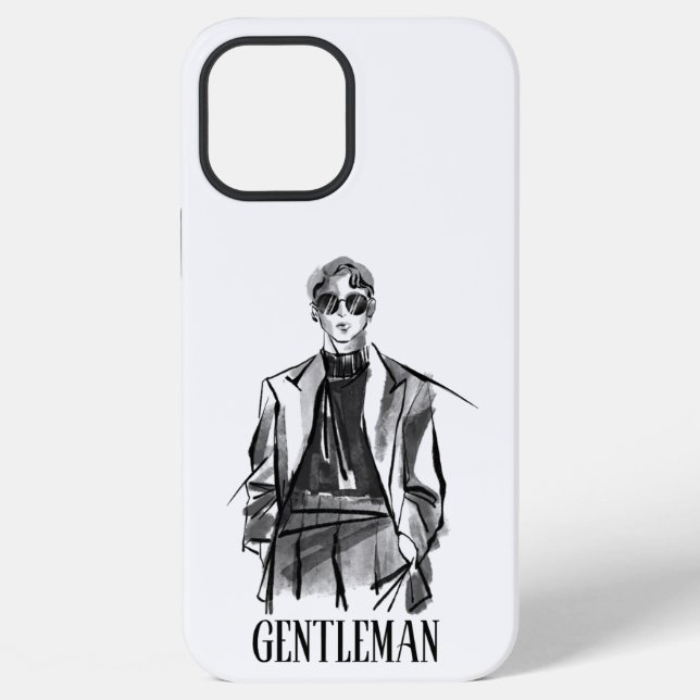 Coque iPhone Homme élégant  (Verso)