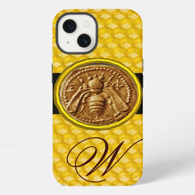 COQUE iPhone HONEY BEE, MONOGRAMME DE L'OEUVRE (Verso)