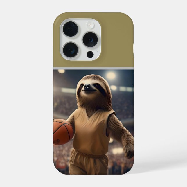 Coque iPhone Hoops et suspensions : le paresseux qui fait un du (Verso)
