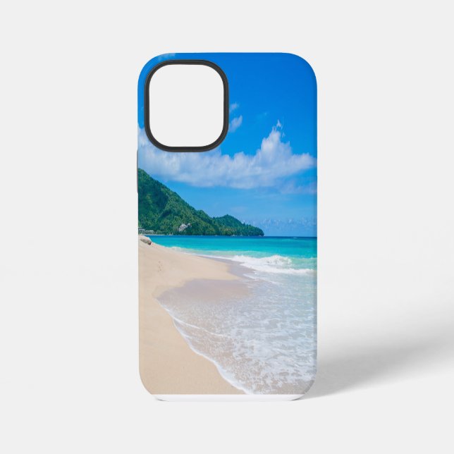 Coque iPhone Horizon de la montagne océanique (Verso)
