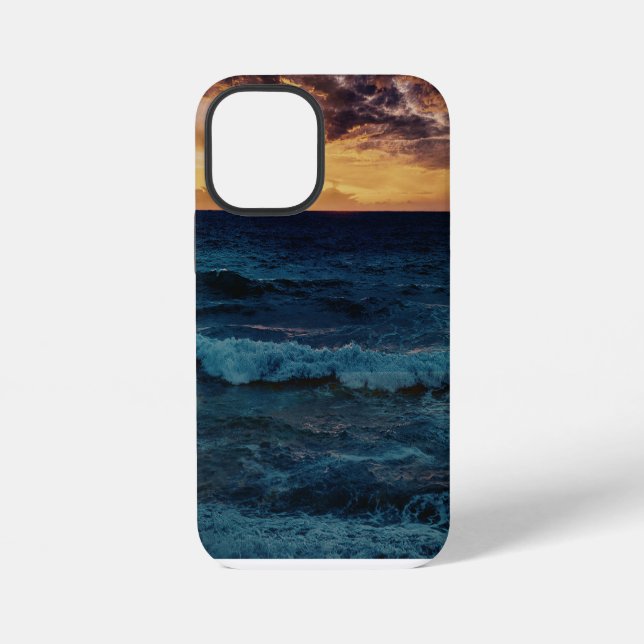 Coque iPhone Horizon Doré Serein  (Verso)