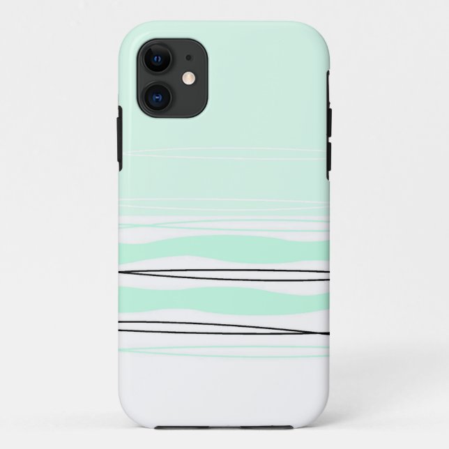 Coque iphone horizontal de bande atlantique (Dos)