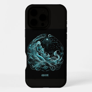 Coque iPhone 16 Pro Max Horoscope Zodiaque Verseau