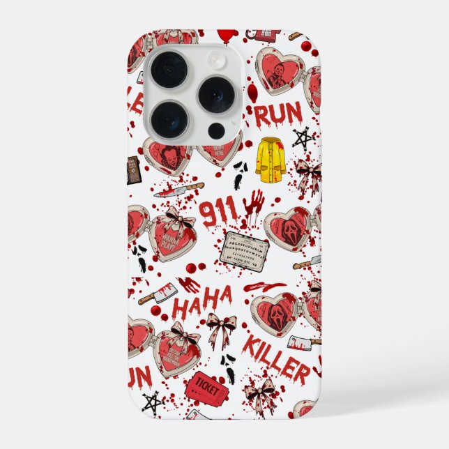 Coque iPhone Horror Movie Blood Splatter Phone Case (Verso)