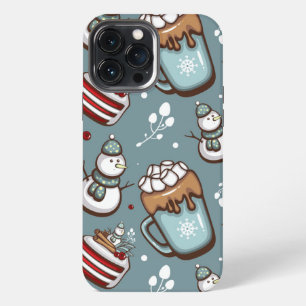 Etui iPhone 13 Pro Max Hot Cocoa Noël Cocoa Étui pour iPhone Mate