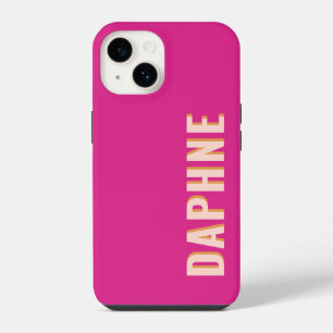 Coque Pour iPhone 14 Hot rose Girl Retro