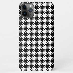 Coque iPhone 11Pro Max Houndstooth BW Rpt Motif