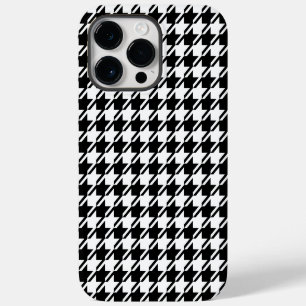 Coque Pour Pour iPhone 14 Pro Max Houndstooth BW Rpt Motif