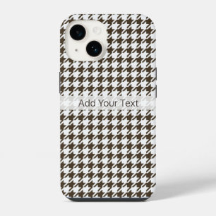 Coque Pour iPhone 14 Houndstooth de Brown Combination par Shirley Taylo