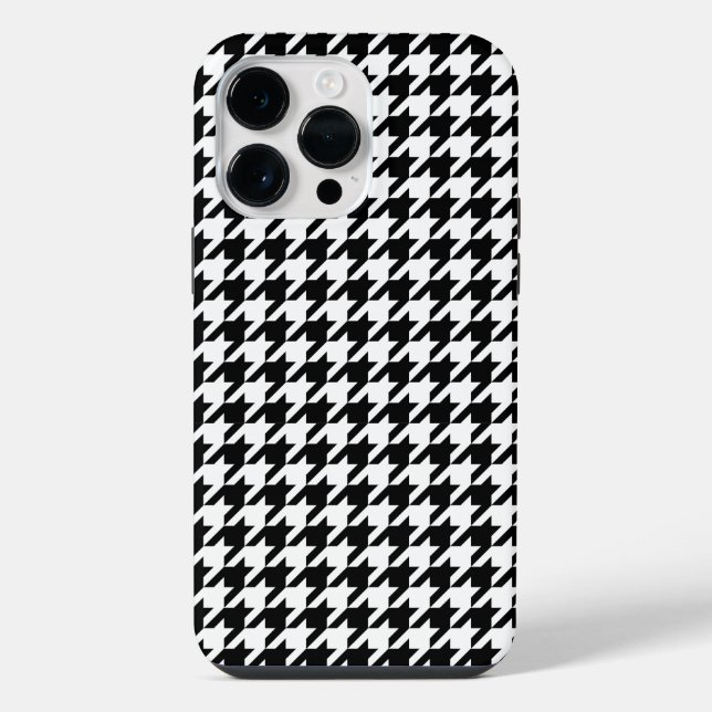 Coque iPhone Houndstooth Elegance (Verso)