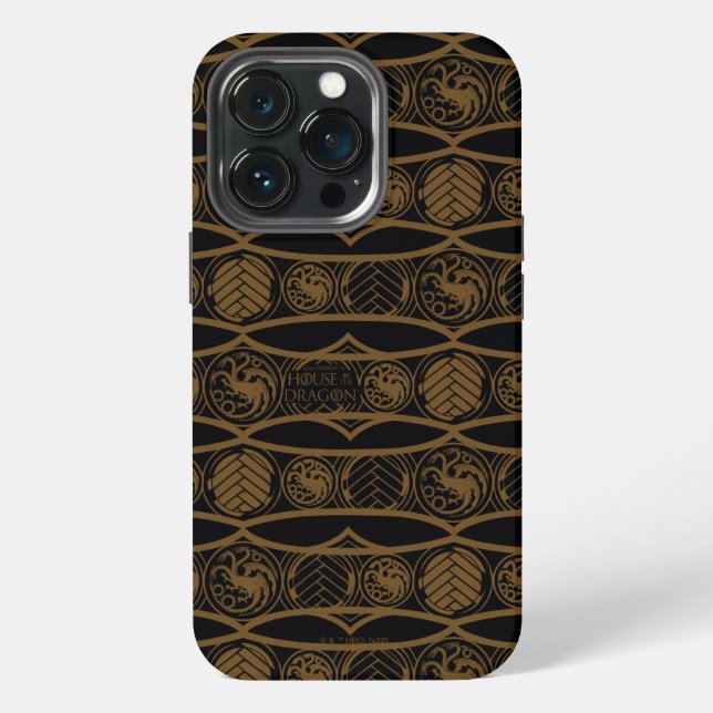 Coque iPhone HOUSE of the Dragon | Targaryen Stripe Pattern (Dos)