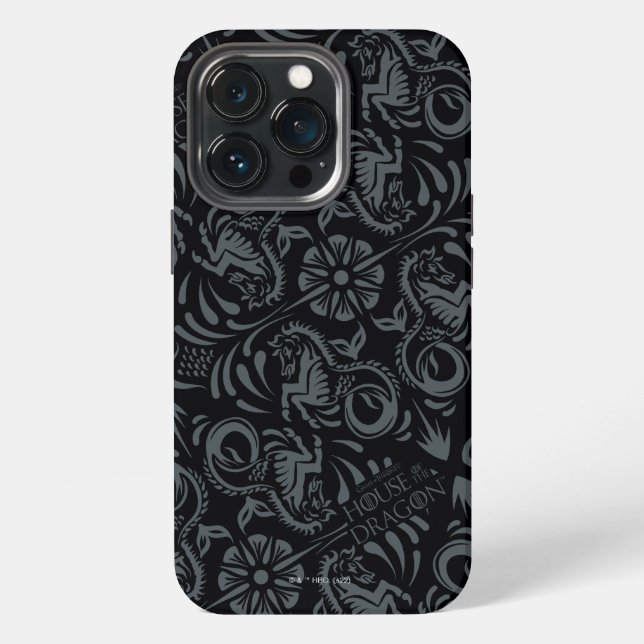 Coque iPhone HOUSE of the Dragon | Velaryon Diamond Pattern (Dos)