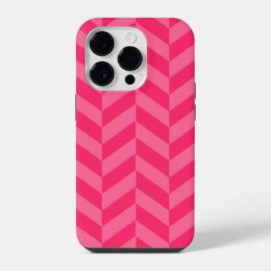 Coque Pour iPhone 14 Plus Housse chic et protectrice Chevron rose