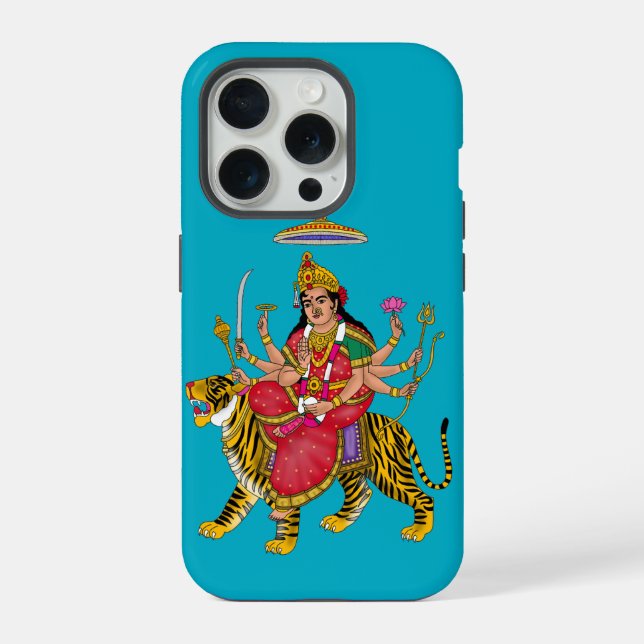 Coque iPhone Housse de téléphone déesse Durga (Verso)