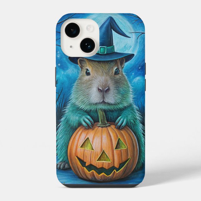 Coque iPhone Housse de téléphone Halloween Capybara (Verso)