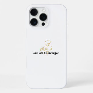 Coque iPhone 16 Pro Max Housse de téléphone motivante pour femmes