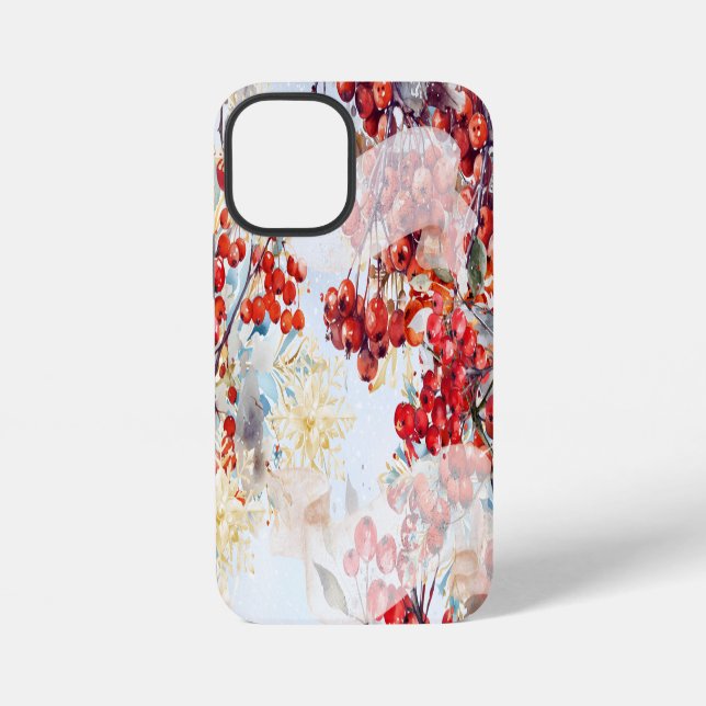Coque iPhone Houx d'hiver (Verso)