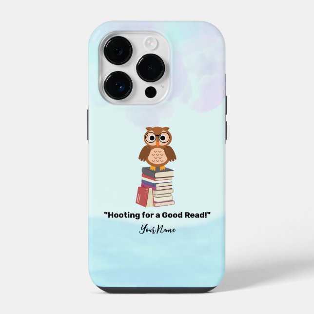 Coque iPhone "Huer pour une bonne lecture !" Amoureux des livre (Verso)