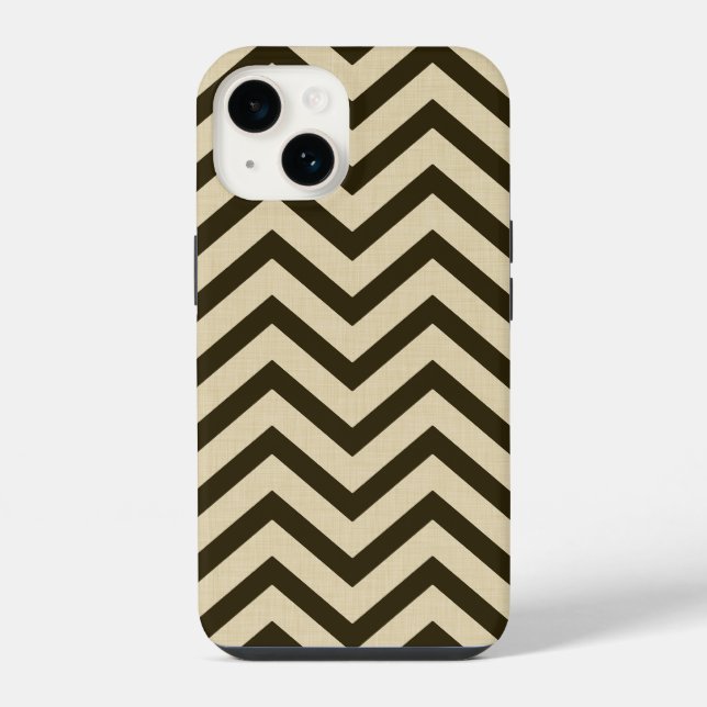 Coque iPhone Humeurs d'épices au chocolat Chevrons (Verso)
