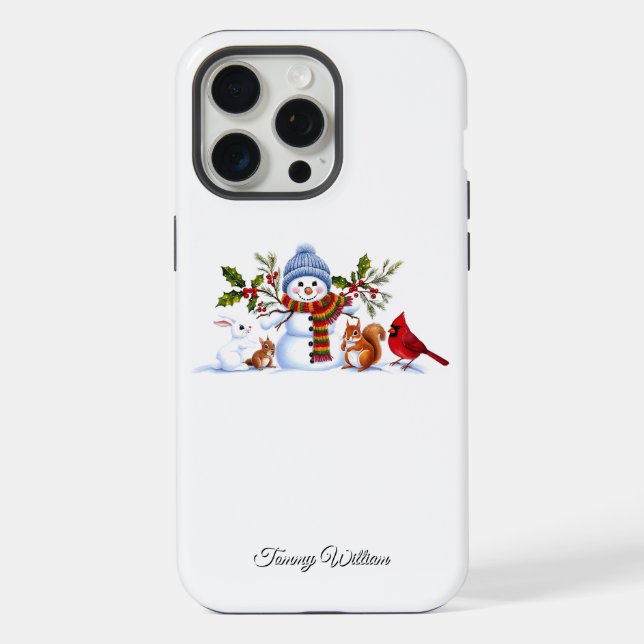 Coque iPhone Humour drôle tendance moderne Joyeux Noël (Verso)