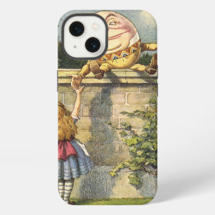Etui iPhone 13 Humpty Dumpty et Alice par le psyché