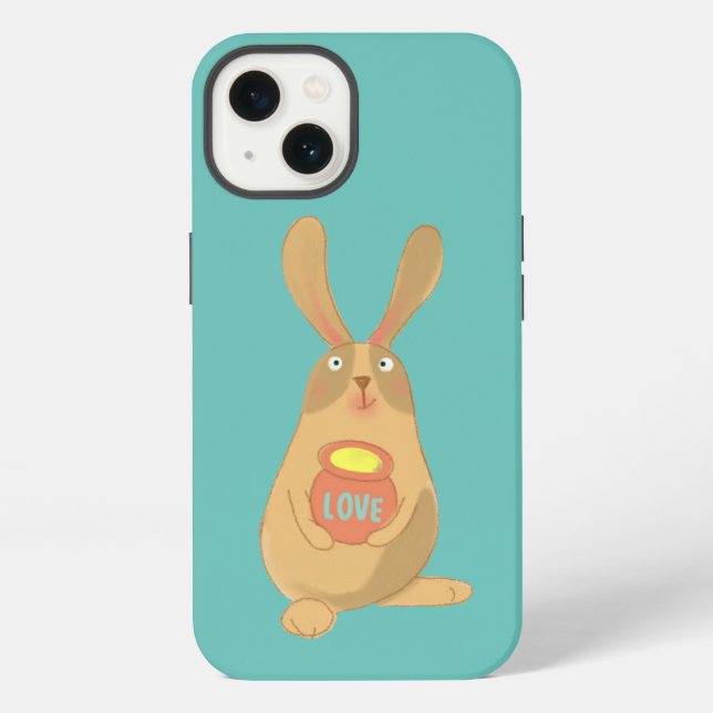 Coque iPhone Hunny Bunny (Verso)