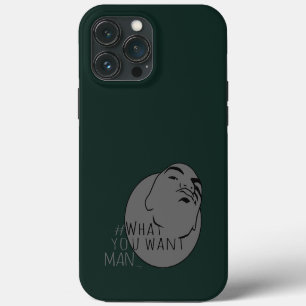 Etui iPhone 13 Pro Max hunter grey Mug Shot Hashtag Yo Man What You Want