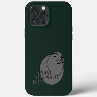 Etui iPhone 13 Pro Max hunter grey Mug Shot Hashtag Yo Man What You Want