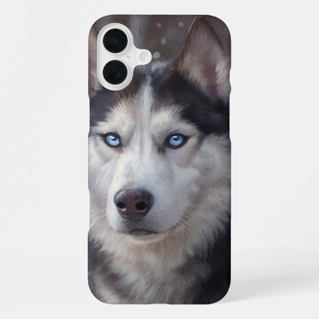 Coque iPhone Husky sibérien (Verso)