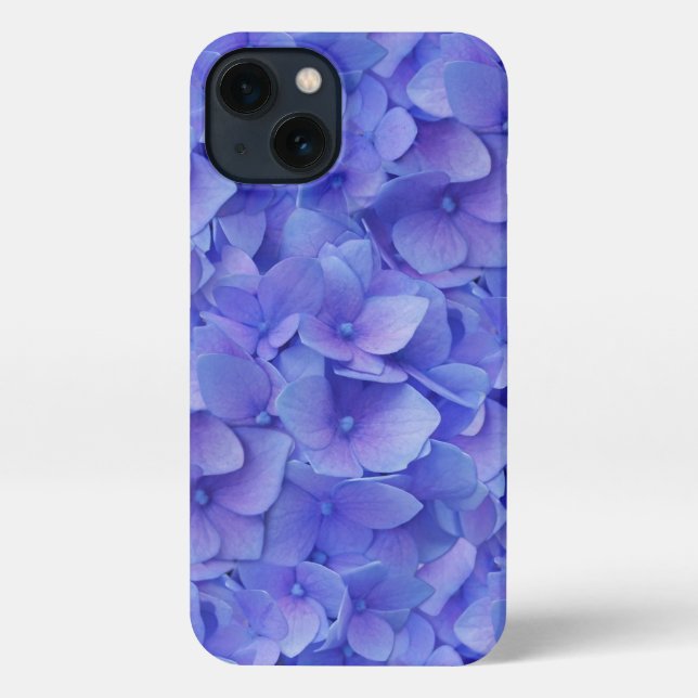 Coque iPhone Hydrangea bleu (Verso)