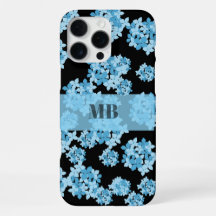 hydrangea nom floral initiales monogramme unique