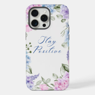 Coque iPhone 15 Pro Max hydrangea Restez Positif – Inspiration Florale