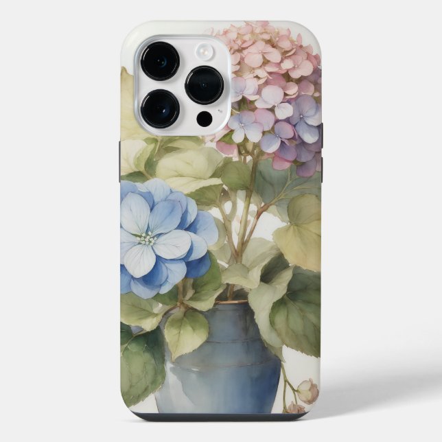 Coque iPhone Hydrangée (Verso)
