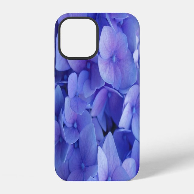 Coque iPhone Hydrangée bleue (Verso)