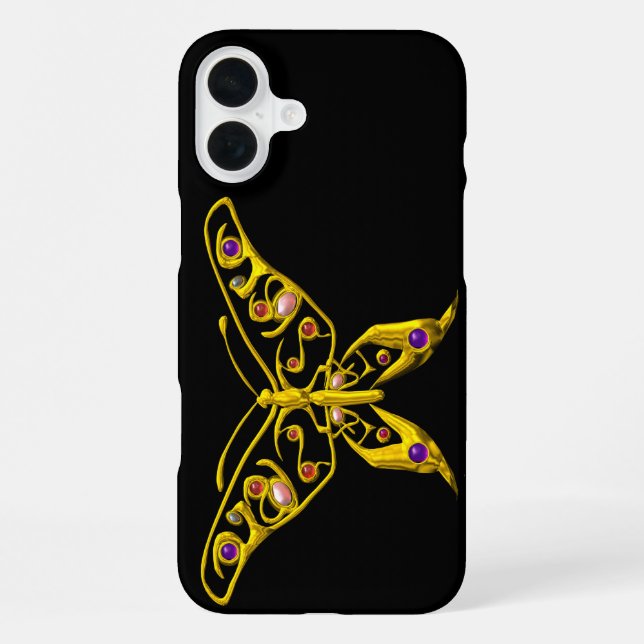 Coque iPhone HYPER PAPILLON Noir (Verso)