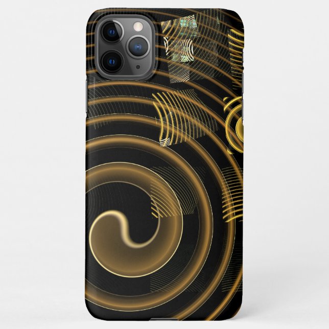 Coque iPhone Hypnose Art Abstrait brillant (Dos)