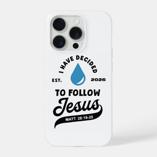 Coque iPhone I have decided to follow JesusChristian Phone Case (Verso)