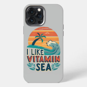 Etui iPhone 13 Pro Max I Like Vitamin Sea, Sea Vibes, Relaxant Beach