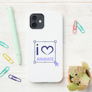 Coque iPhone 12 I Love Animate