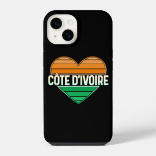 Coque Pour iPhone 14 I Love Côte d'Ivoire, Côte d'Ivoire Coeur