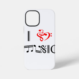 Coque iPhone 12 Mini I Love Music