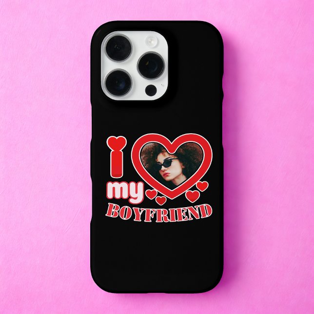 Coque iPhone I Love My Boyfriend Personnalisé (Créateur téléchargé)