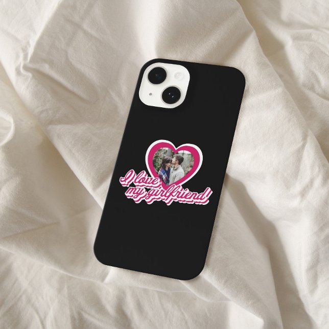 Coque iPhone I Love My Girlfriend Photo personnalisée personnal (Créateur téléchargé)